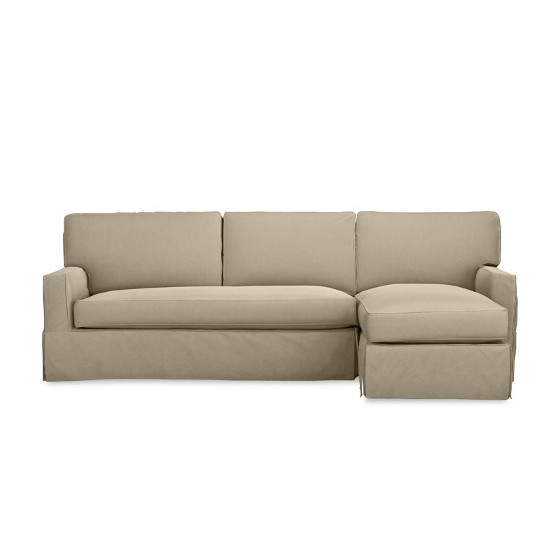 Canapé modulaire 2 pièces Taylor, Orienté à droite, Velours performance pain grillé Bella