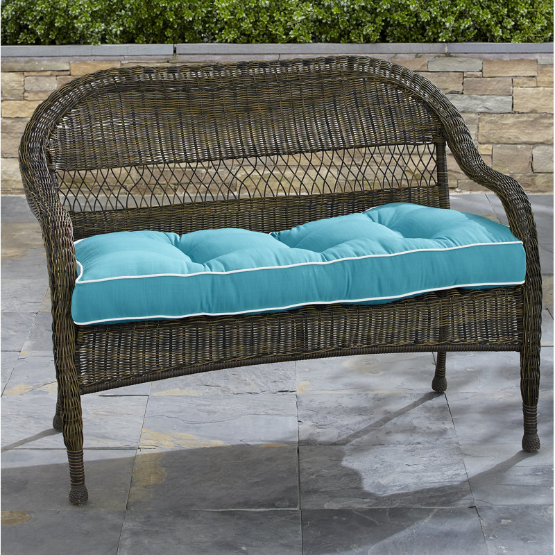 Coussin de causeuse intérieur / extérieur Adelphine, Sarcelle