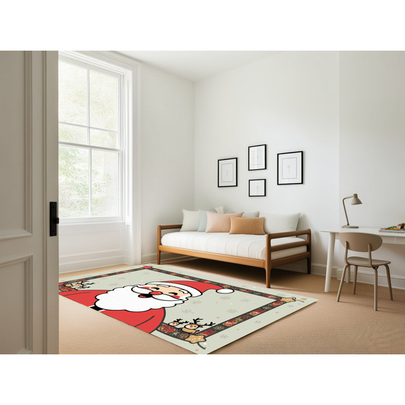 Tapis vacances de Noël The Holiday Aisle®, Rectangulaire 2 pi x 3 pi