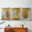 ABSTRACT Series CCXIX - Toile tendue avec châssis sur mesure - 3 pièces-693242648
