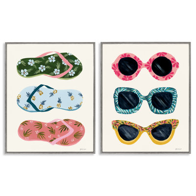  «Beach Ready Accessoires», ensemble de 2 giclées sur papier par Yvette St. Amant