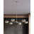 Monreale 6 - Light Wrought Iron Dimmable Modern Linear Chandelier