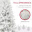 Arbre de Noël artificiel non éclairé 6 pi, 1000 branches, ouverture automatique, base en acier, décoration des Fêtes pour bureau à domicile-607022204-607022194