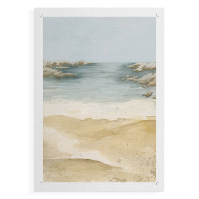 Tranquil Beach II - Impression sur toile seulement - NON CADRE