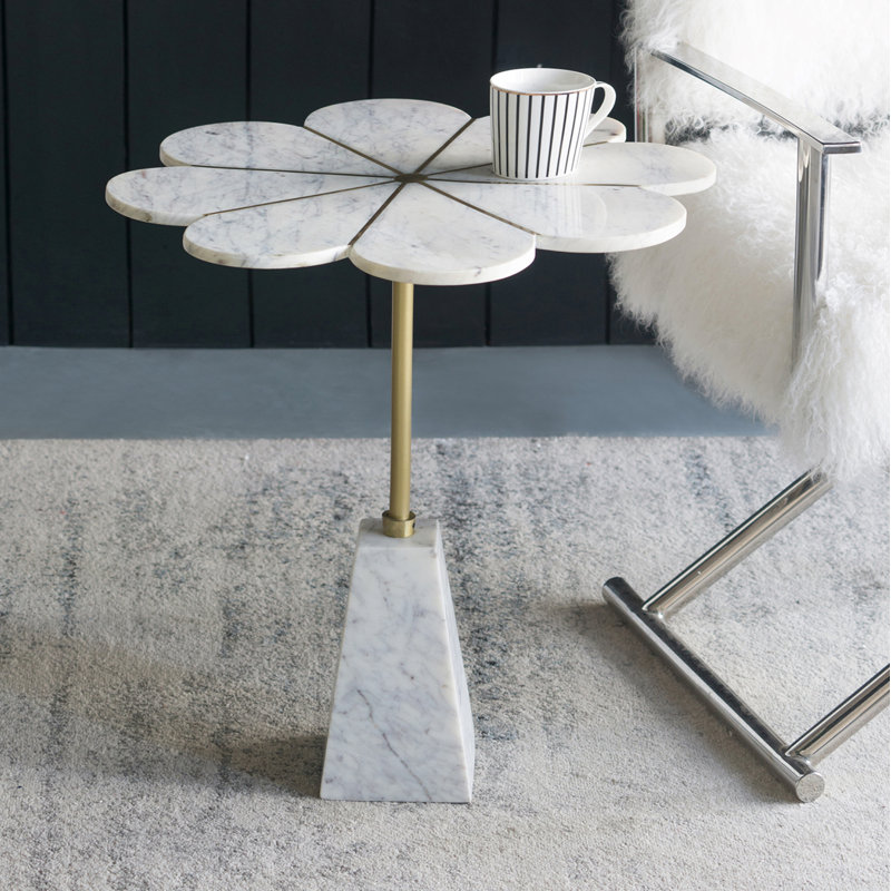 Armanie Marble Top End Table