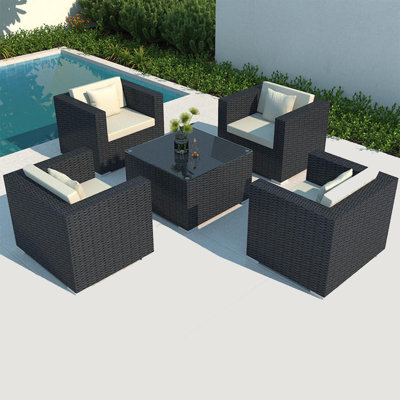 Nadera 4 - Person Patio Conversation Set