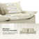 Silvia 102" Modern Storage Sofa With Lotus-Leaf Edge