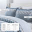 Ensemble de courtepointe 100% coton 98 po x 90 po DDUOXIN - 1 courtepointe avec 2 taies décoratives-117794878-117794882