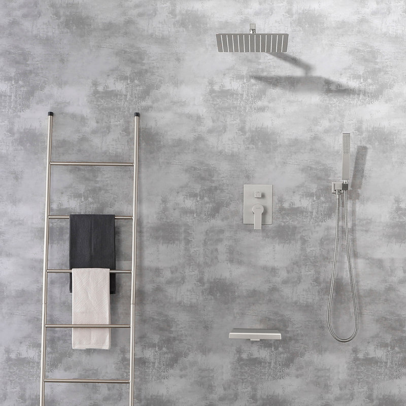 All-In-One Kit with Rough in-Valve, Brushed Nickel
