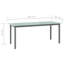 Faizon Rectangular Metal Outdoor Dining Table , cm W 90cm cm D-1413104223-1413104222