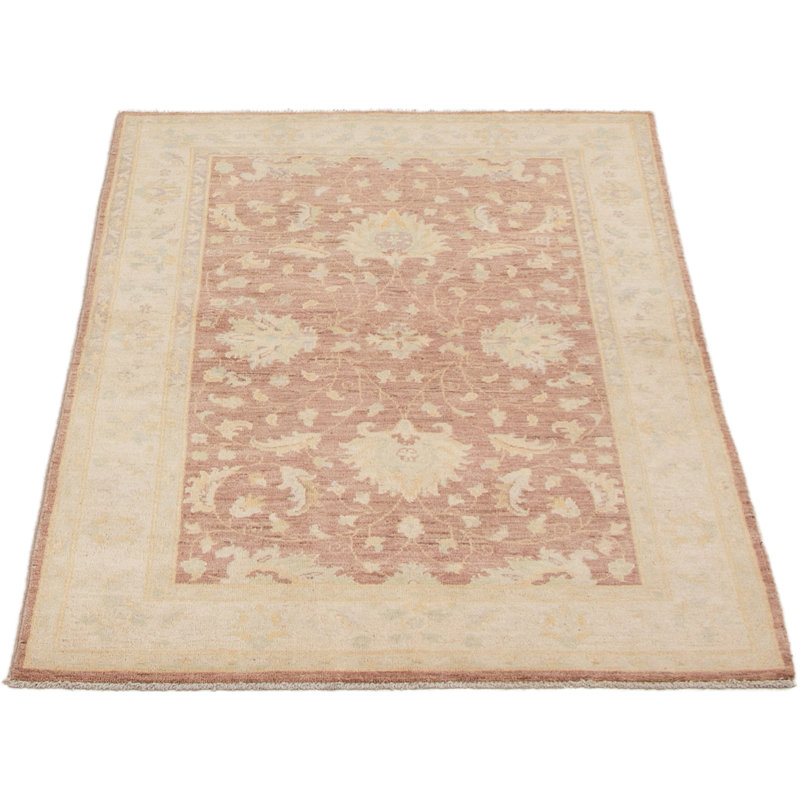 Tapis décoratif en laine noué à la main de conception unique noué à la main New Age 3 pi 10 po X 5 pi 10 po