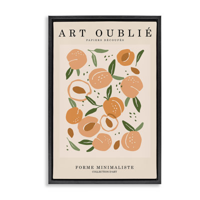  «Peaches Gallery», affiche encadrée sur toile flottante par Incado