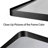 Clear Reflection Black Aluminum Modern Bathroom Mirror