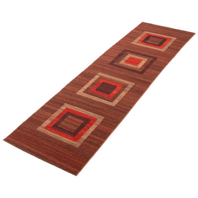 Tapisserie naturelle brune Kilim 2 pi 7 po x 10 pi 7 po