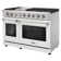 KOSTCH 48" Gas Range with 6 Burners & 1 Griddle Cooktop, Double 4.6 & 2.2 cu. ft. Oven
