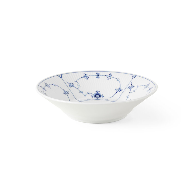Royal Copenhagen Blue Fluted Plain Plate Deep 8.27"