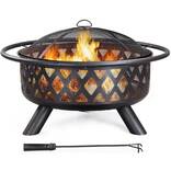 Millwood Pines Housman Cast Iron Wood Burning Fire Pit & Reviews | Wayfair