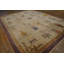 Antique Peking Chinese Geometric Ivory Beige Cream White 1920s Rug
