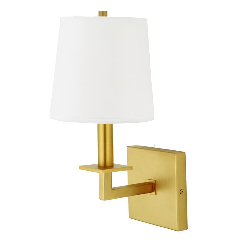 Armed Sconce, Satin Brass
