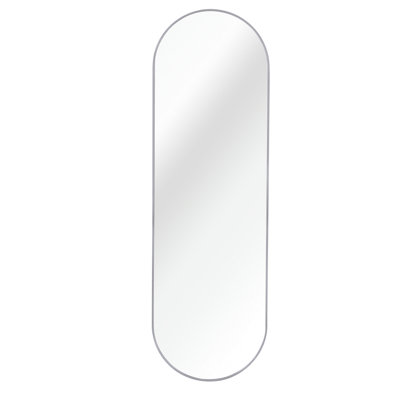Wall-Mounted Oval Full-Length Mirror