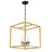 Tankersley 4 - Light Dimmable Lantern Square / Rectangle Chandelier-398276356
