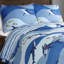 Ensemble de courtepointe réversible bleu 100% coton-1453846321