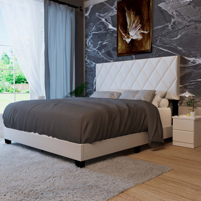 Lit plateforme tapissier Vladka