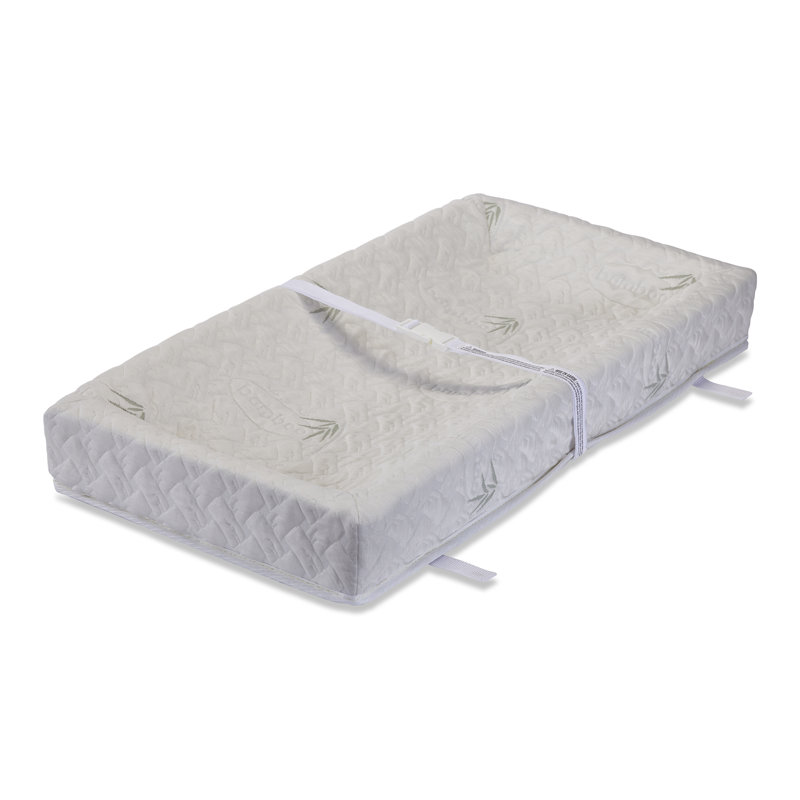 Greenguard Gold Certified 32 in. L Changing Pad and Cover, Natural Rayon from Bamboo