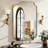Rectangular Bathroom Vanity Mirror with Scalloped Corners – Stainless Steel Frame-1408244797-1408244798
