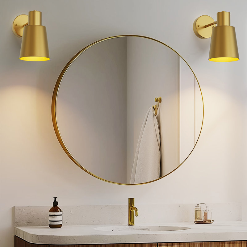 Armed Wall Sconce Chargeable RGB Dimmable, Gold