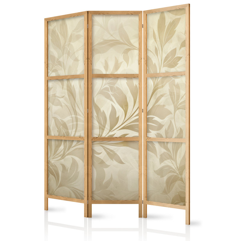 171cm H Solid Wood Folding Room Divider, 171cm H x 135cm W x 1.2cm D, 3
