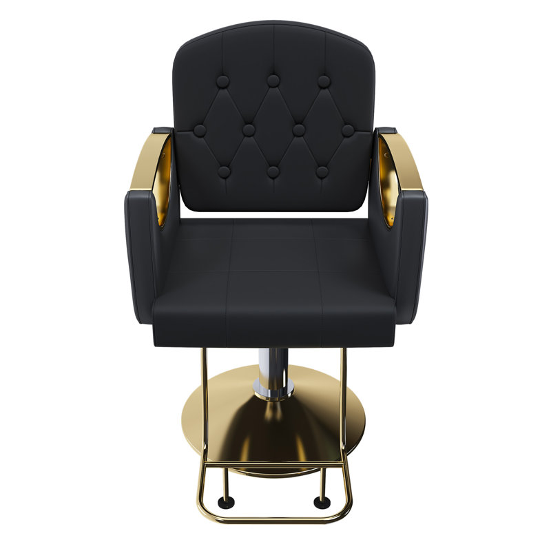 Hydraulic Salon Chair 360° Swivel (Single Pack), Black