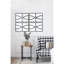 Miroir mural 16 po x 23 po rectangulaire en bois avec cadre noir antique, décoration verticale ou horizontale pour le salon, ensemble de 2-2049755939