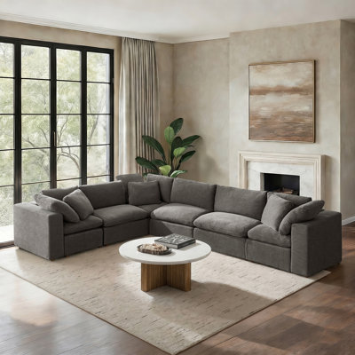 Canapé modulaire surdimensionné en duvet Merritt