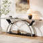 Console 70,87 po avec tablette de rangement, canapé industriel rustique avec cadre en demi-lune pour le hall d'entrée ou le salon-348928091