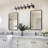 6-Light Bathroom Light Fixtures, 20" Farmhouse Black Vanity Lights For Bathroom With Ribbed Glass Shade,Vintage Bathroom Vanity Lighting Fixtures Over Mirror For Bedroom Living Room Hallway-1927123879