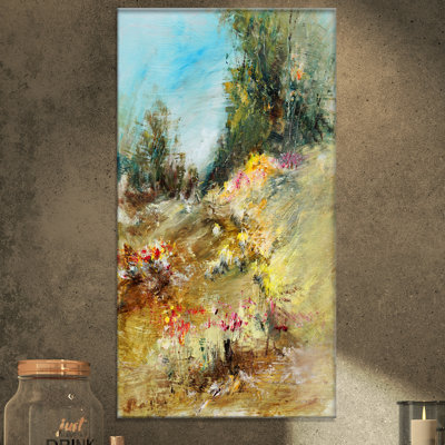 Art mural floral sur toile, fleur abstraite, reproduction de peinture à l'huile
