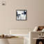 «Porcelain Blue on White II Shadowbox», art mural bleu par Art Remedy-115120585-115120596