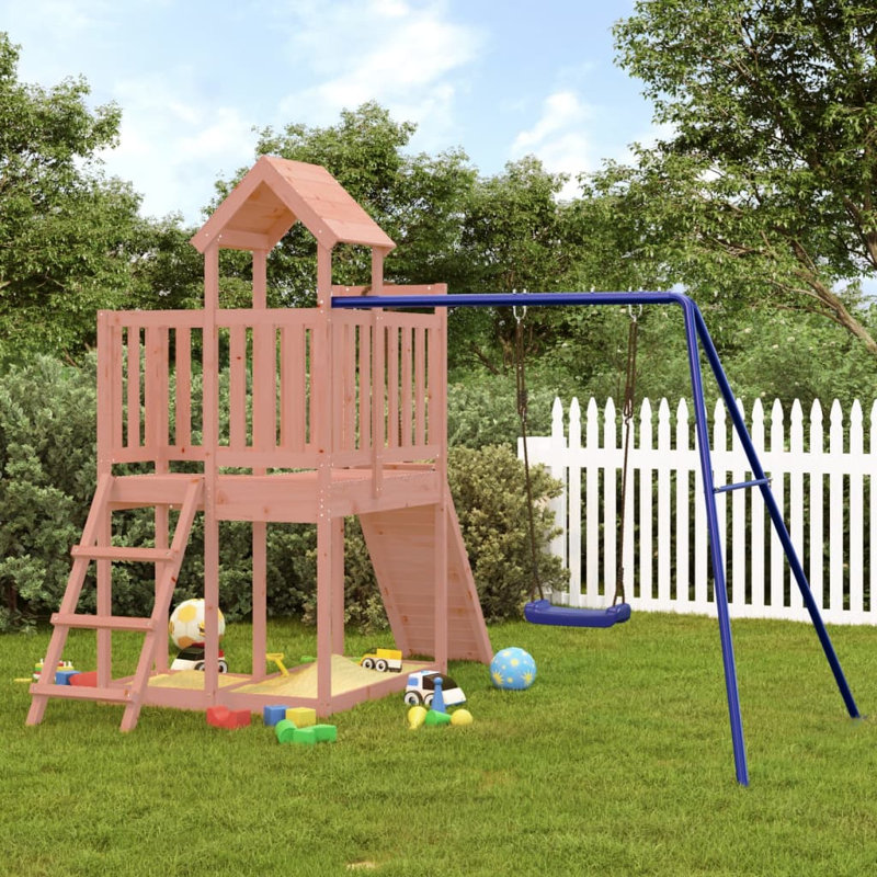 Dillow Freeport Park Swing Set with, Solid Wood Douglas