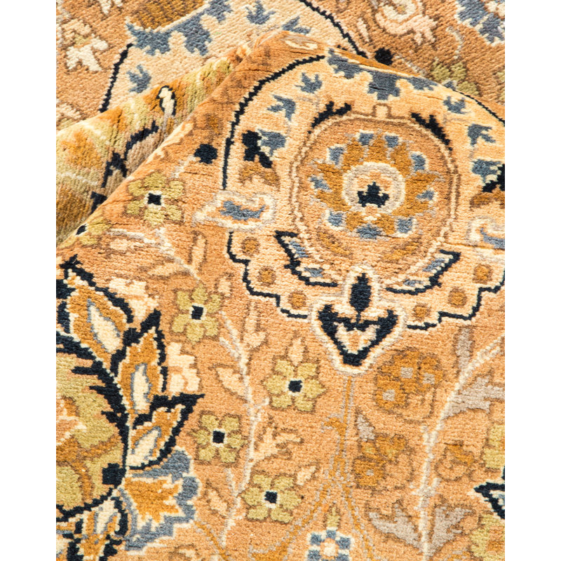 Tapis unique en laine noué à la main 7 pi 10 po x 10 pi 7 po Valdano Mogul