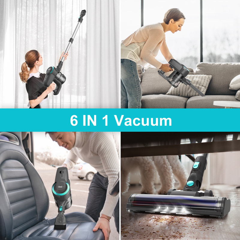 Aspirateur balai sans fil INSE, Vert