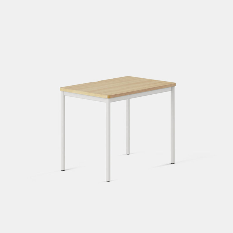 Daily Desk, 28.5" H x 36" W x 24" D, White, Woodgrain