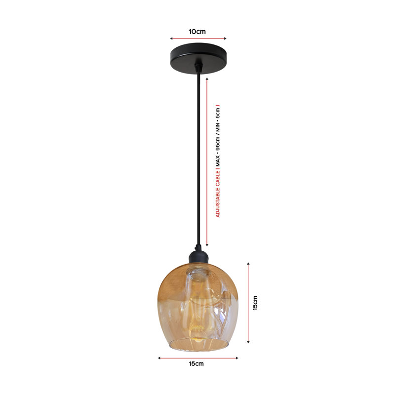Adwoah 1 - Light Silver Bell Pendant