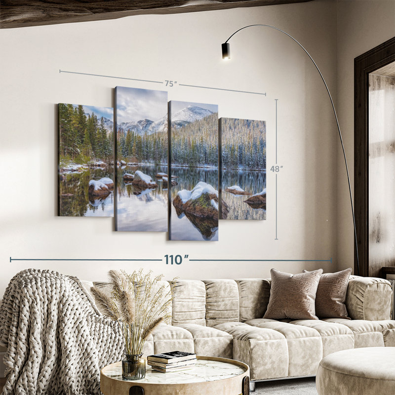 «Bear Lake Holiday Wall Art», H 48 po x l 75 po x P 1,25 po