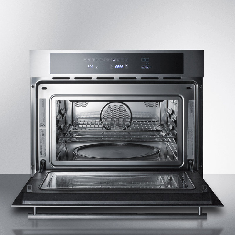 24" Stainless Steel Convection Electric Wall Oven with Microwave