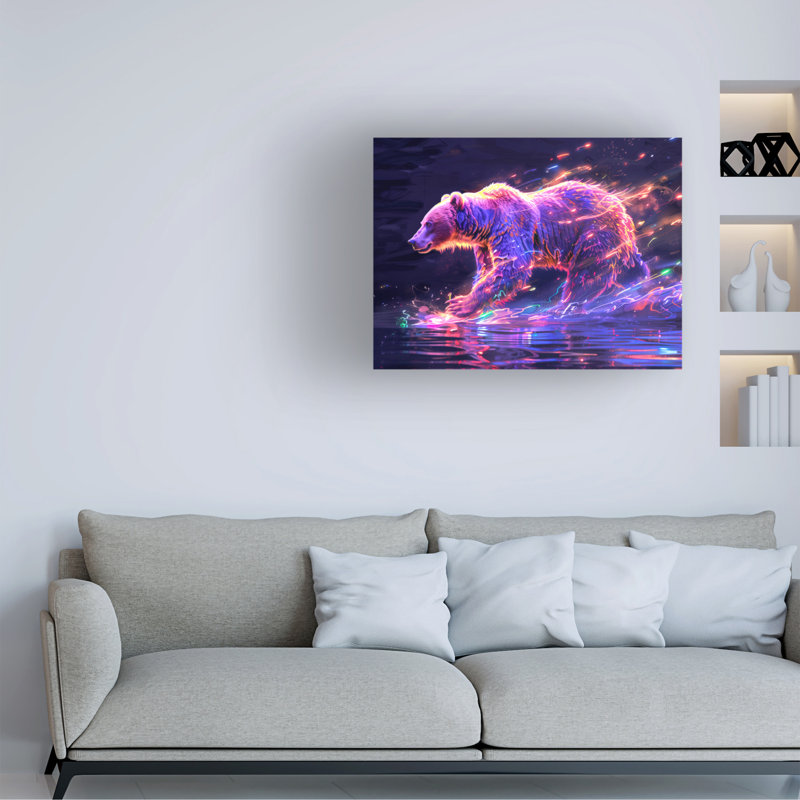 Art sur toile «Grizzly 2», H 14 po x l 19 po