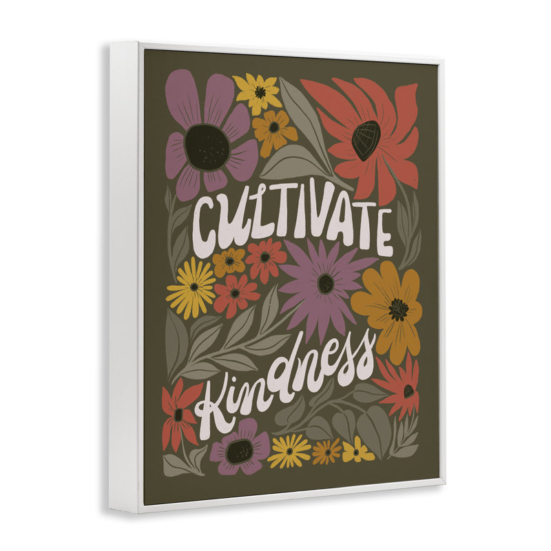  «Groovy Cultivate Kindness», estampe numérique par Loni Harris, H 30 po x l 24 po