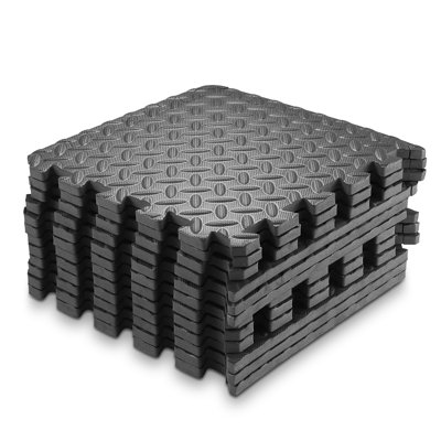12'' L x 12'' W x 0.5" H Interlocking Foam Tiles