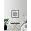 Circle Beach - Single Picture Frame Print-346314207