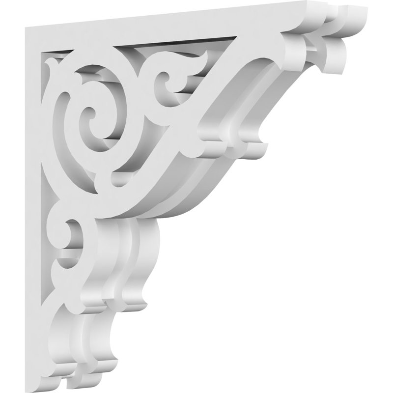 Corbeau en PVC de qualité architecturale Athens, H 8 po x l 8 po x P 1,875 po